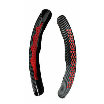 compare product Carbon Fiber Steering Wheel Booster Cover Non Slip Universal Car Accessory
