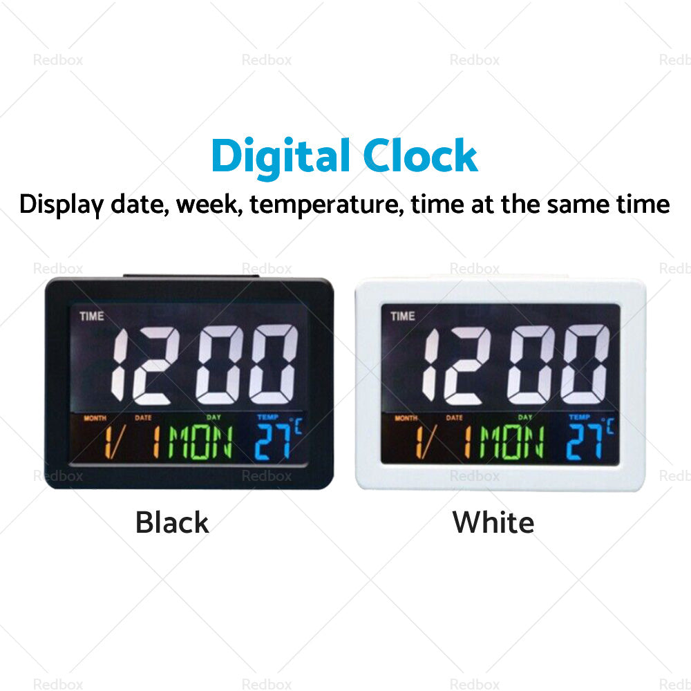 {{ Digital Home Large Big Jumbo LED Wall Desk Clock With Calendar Temperature AU }} - Buy Car Parts Online at {{ Kaka Auto Parts }}.