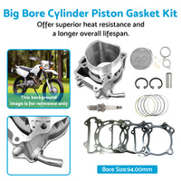 {{ 434cc Big Bore Cylinder Piston Gasket Kit Suitable For Suzuki DR-Z 400 2000-2021 }} - Buy Car Parts Online at {{ Kaka Auto Parts }}.