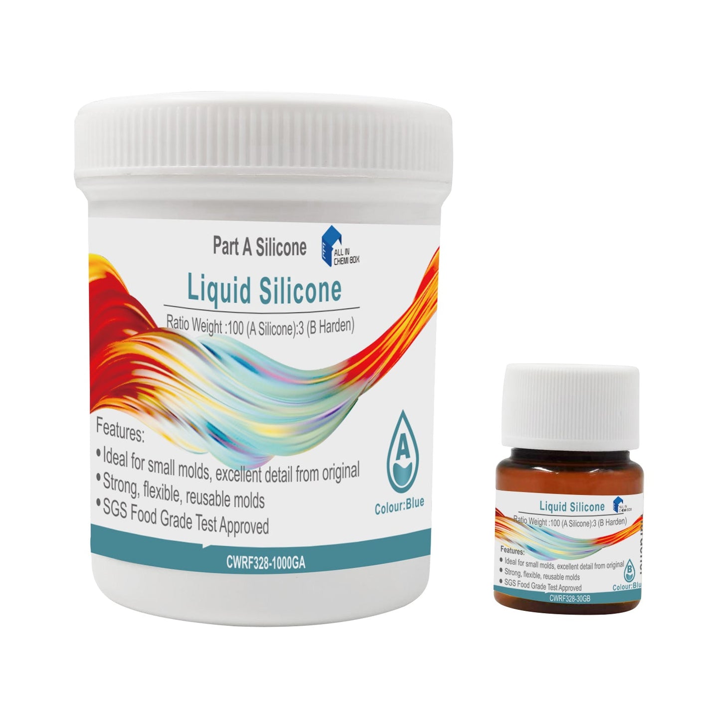 {{ SH25 Liquid Silicone Rubber Mould Making Kit 100:3 Mix - 1Kg 5Kg 10Kg Blue }} - Buy Car Parts Online at {{ Kaka Auto Parts }}.