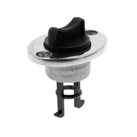 2x Boat Bungs Chrome Base With Plastic Coarse Thread Bung Suitable For Transom Installation