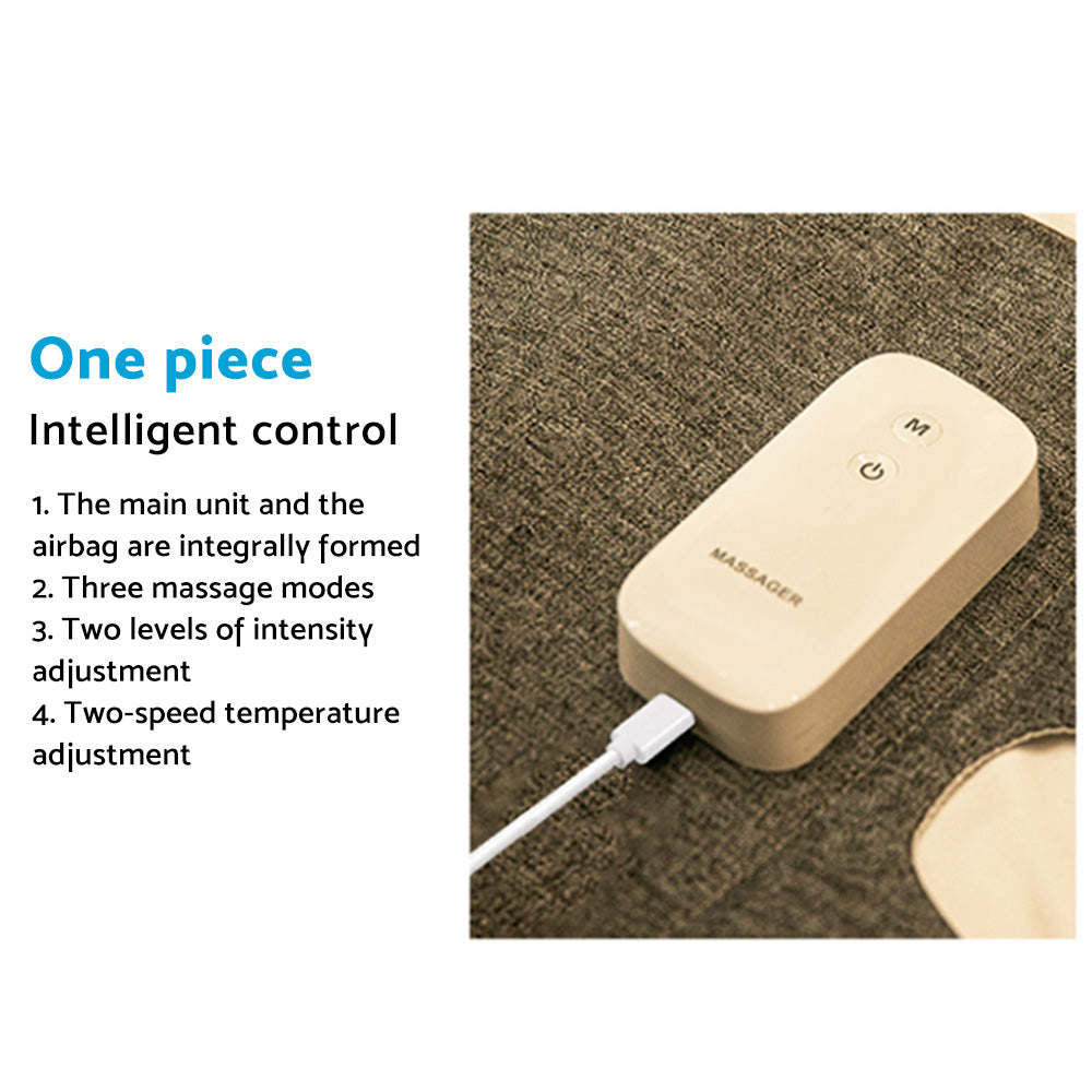 Calf Leg Electric Massager Heated Air Compression Circulation Wraps Rechargeable