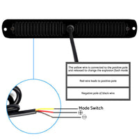 2x 48LED Amber Recovery Strobe Flashing Grille Lightbar Lamp Suitable For Truck