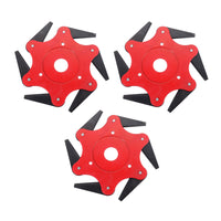 Grass Trimmer Head with 6 Cutters 65Mn for Weed, Lawn & Brush Cutting Razor Mower Tool