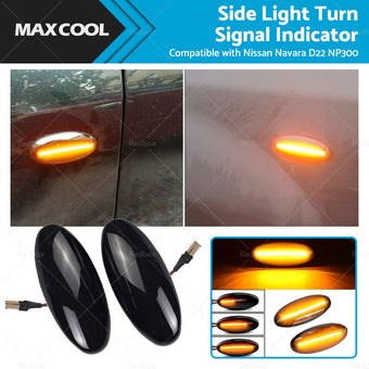 compare product 2x Dynamic Side Light Turn Signal Indicator Suitable For Nissan Navara D22 NP300