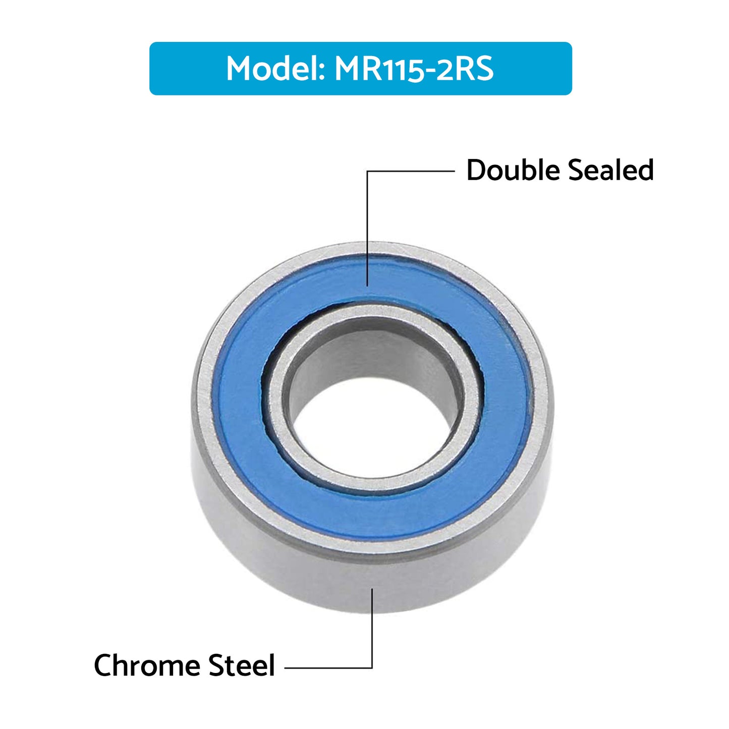 {{ 5x11x4mm Bearings For RC Tamiya 1150 HPI MR115-2RS Savage Traxxas Axial Losi }} - Buy Car Parts Online at {{ Kaka Auto Parts }}.