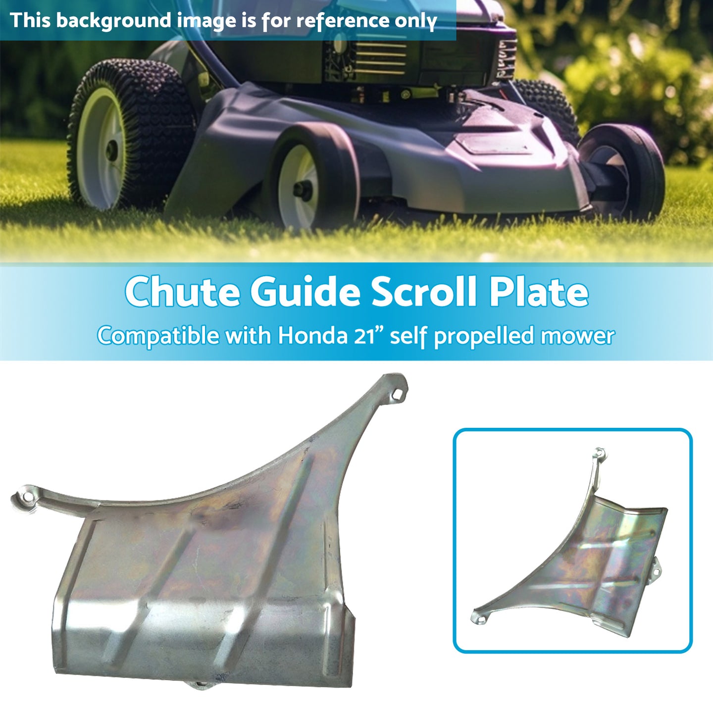 {{ Chute Guide Scroll Plate Suitable for Honda  and  DMC 21 inch  Self Propelled Lawn Mower }} - Buy Car Parts Online at {{ Kaka Auto Parts }}.