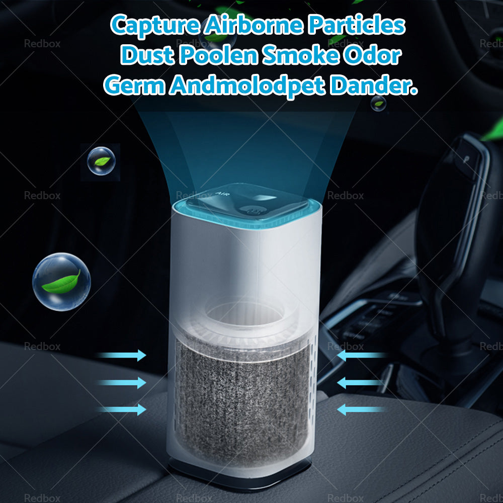 {{ USB Car Air Purifier HEPA Ionizer Portable Mini Car Room Air Cleaner Freshener }} - Buy Car Parts Online at {{ Kaka Auto Parts }}.
