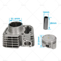 {{ Cylinder Piston Kit Suitable For Honda CB125E XR125L 52.4mm Gasket 125cc }} - Buy Car Parts Online at {{ Kaka Auto Parts }}.