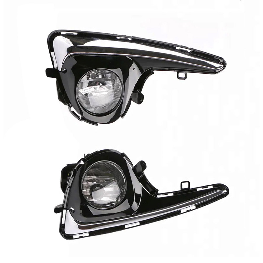 2x Front Grill Bumper Halogen Fog Lights Suitable For Toyota Yaris 2018-2019