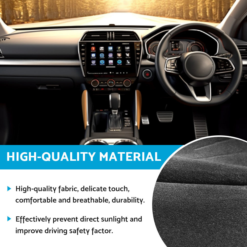 Black Non-Slip Dash Mat Dashboard Cover Suitable For Nissan X-Trail T33 / Qashqai
