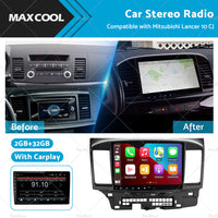 {{ 32GB 10. 1inch Carplay Radio Head Unit GPS Navi Suitable for Mitsubishi Lancer 10 CJ }} - Buy Car Parts Online at {{ Kaka Auto Parts }}.