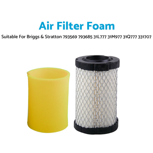 Air Filter Foam Suitable For Briggs and  Stratton 793569 31L777 31M977 31Q777 331707