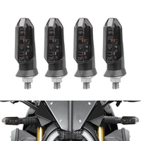 4x Motorcycle LED Turn Signal Indicators Suitable For Bikes – Amber, Universal Fitment