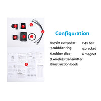 Wireless LCD Cycling Speedometer Odometer Computer Suitable For Bicycle Waterproof