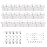 Blank Wood MDF Earrings 48x Double-Sided DIY Football Shirt Jewelry Suitable For DIY Crafting
