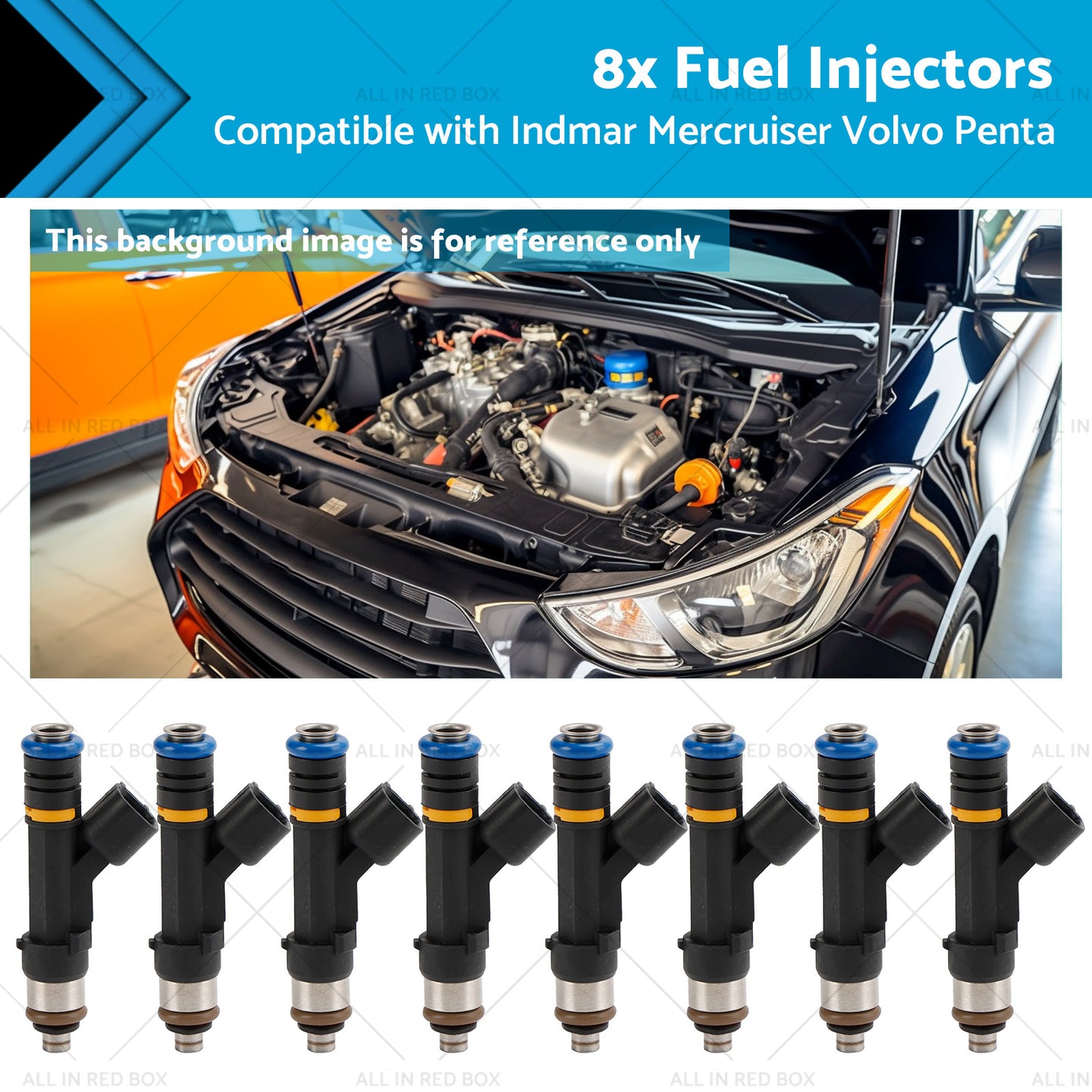 {{ 879312003 8x Fuel Injectors Suitable for Indmar Mercruiser Volvo Penta 07-13 }} - Buy Car Parts Online at {{ Kaka Auto Parts }}.