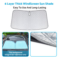 WindScreen Sun Shade Suitable For Ford Everest UA UB 2020-2024 6 Layer Thick