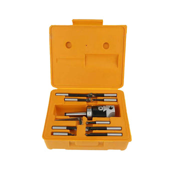 compare product 1 Set 12mm Boring Head with 9x 12mm Carbide Boring Tips MT3 M12 1-1/2-18 Shank