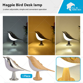 compare product Modern Magpie Bird LED Table Desk Lamp Bedside Touch Reading Night Light Bedroom