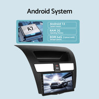 9'' Android 13 Head Unit Touchscreen GPS Bluetooth Suitable For Mazda BT50 12-19