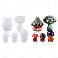 {{ 5 Styles Mushroom Epoxy Resin Casting Craft Molds Silicone Molds DIY Home Decor }} - Buy Car Parts Online at {{ Kaka Auto Parts }}.