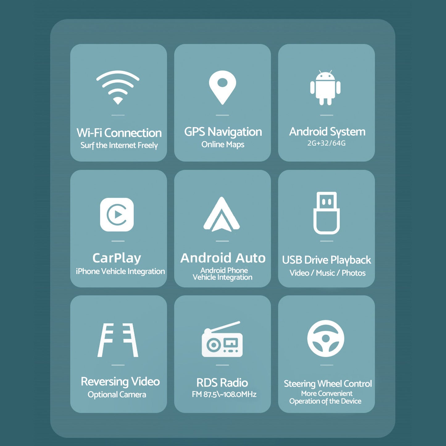 9'' In-Dash Unit Android 13 Car Stereo Suitable For Forester 08–12 Impreza 07-13