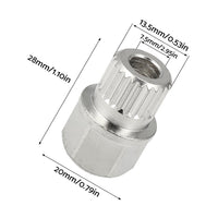 40/23PT Hollow Anti-Theft Wheel Lock Lug Nut Screw Removal Key Suitable For BMW