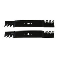 2x 42inch Blade Suitable for MTD  and  Cub Cadet ZTR RZT42 Gator Type Toothed Mulching