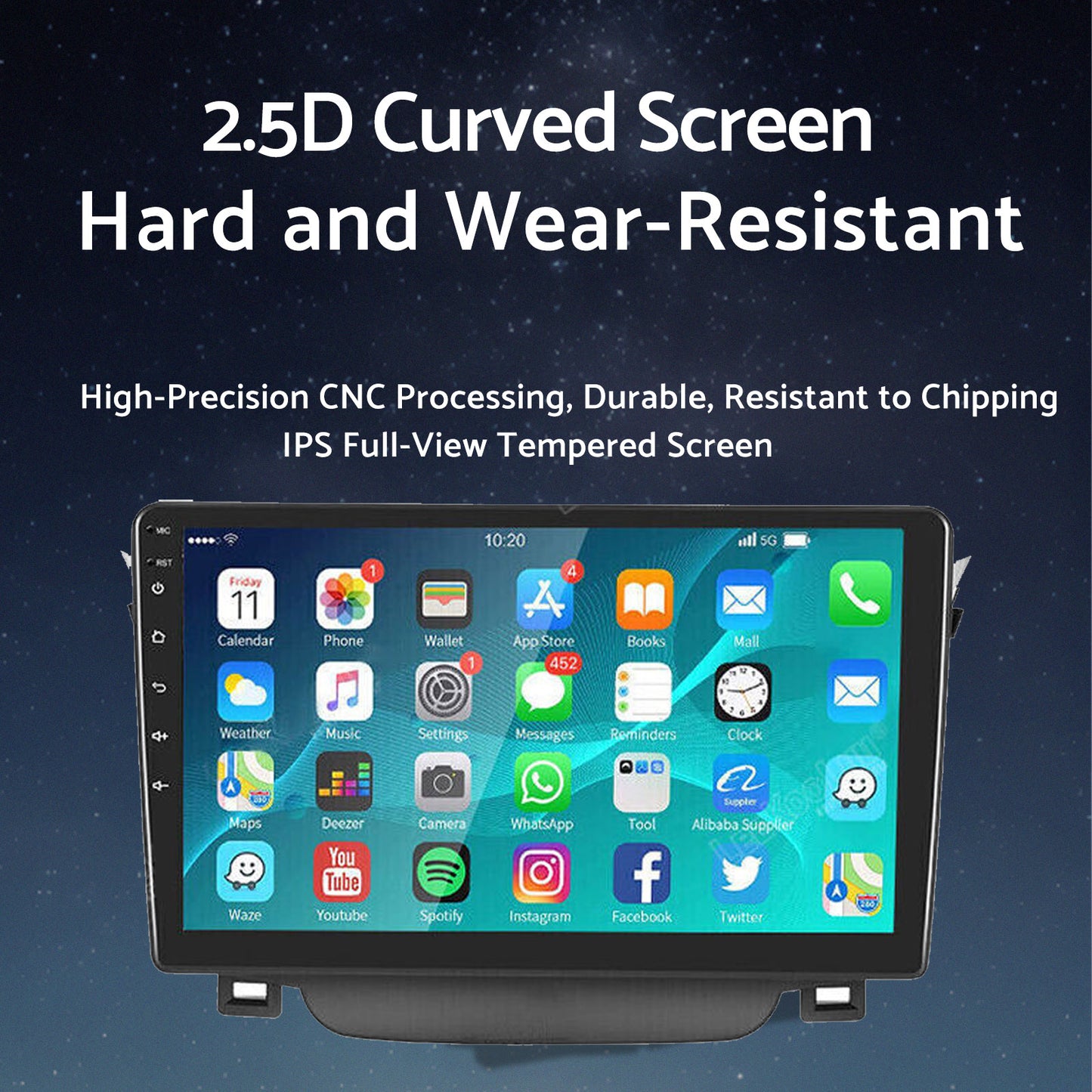 In-Dash Units 9inch Touch Screen Stereo CarPlay Suitable For Toyota Corolla 2009-13