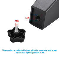 1x Awning Brace Locking Knob 8mm Plum Blossom Suitable For Carefree Caravan RV 200-34120