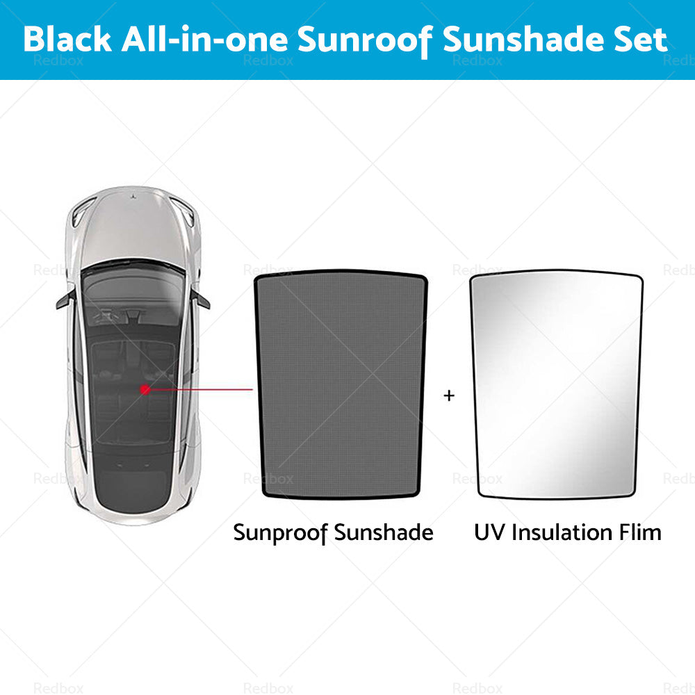 {{ Sunroof Window Sunshade Front Rear UV Film Windshield Window For Tesla Model Y }} - Buy Car Parts Online at {{ Kaka Auto Parts }}.