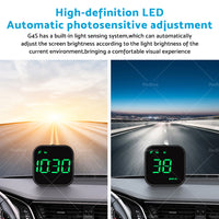 {{ Universal Car HUD Head Up Display LED Digital GPS Speedometer Overspeed Alarm }} - Buy Car Parts Online at {{ Kaka Auto Parts }}.