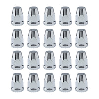 20x Nut Cover Screw Cap Chrome 33mm Suitable For Kenworth / Freightliner / Western Star Trucks