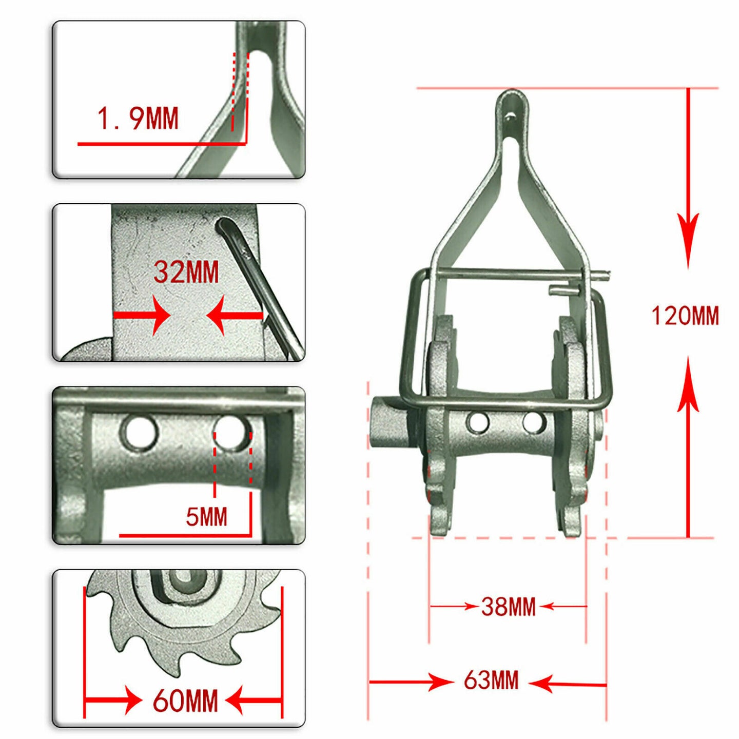 {{ 10PCS or SET INLINE RATCHET STRAINER FOR TENSIONING FENCE WIRE TENSIONER }} - Buy Car Parts Online at {{ Kaka Auto Parts }}.
