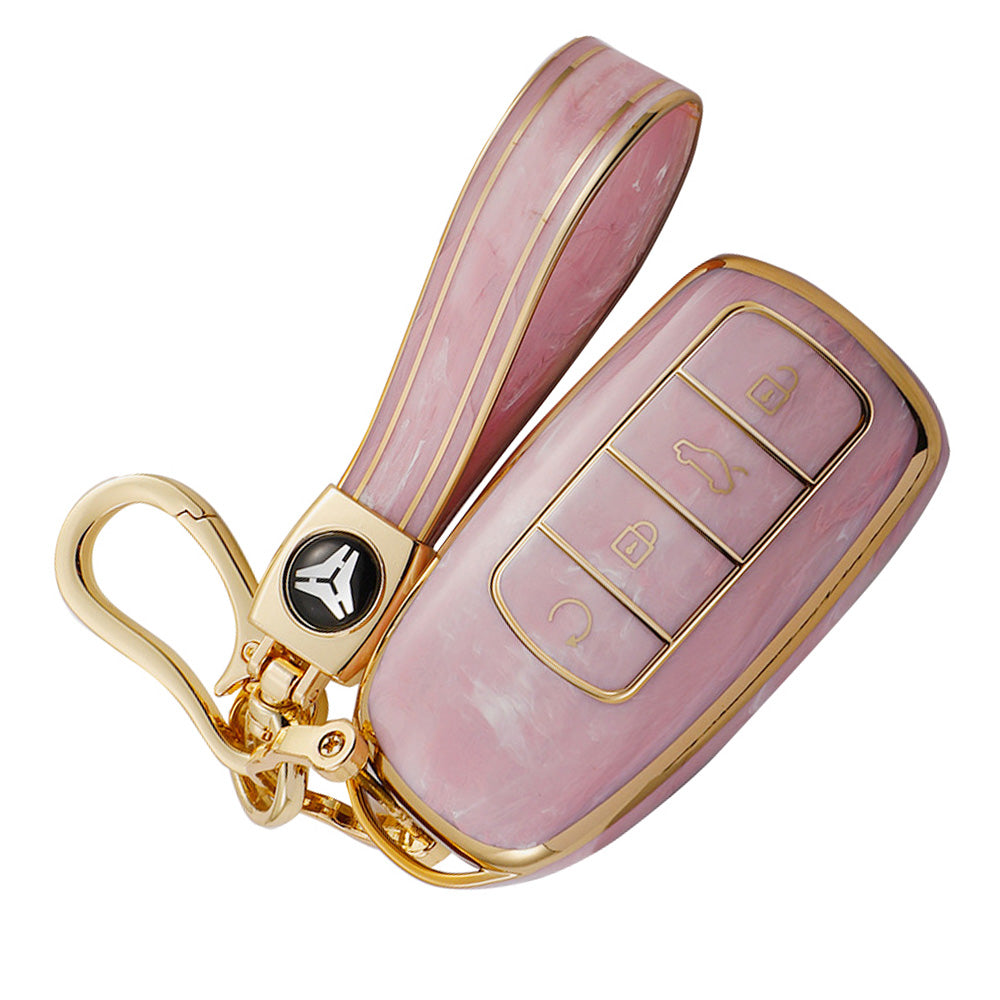 Car Remote Key Fob Case Cover TPU Pink Suitable For Chery Omoda 5