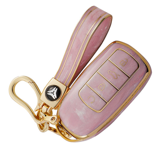 Car Remote Key Fob Case Cover TPU Pink Suitable For Chery Omoda 5