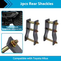 {{ 2x Rear Extended Greasable Shackles 2 inch  50mm Lift Suitable For Toyota Hilux KUN26 }} - Buy Car Parts Online at {{ Kaka Auto Parts }}.