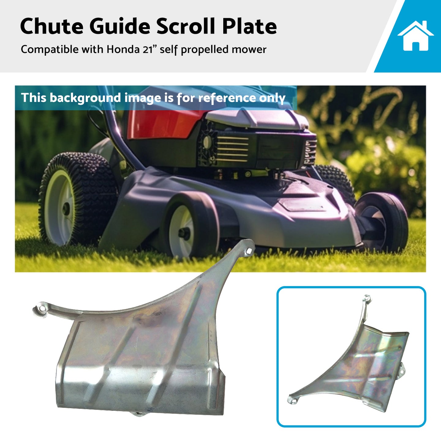{{ Chute Guide Scroll Plate Suitable for Honda  and  DMC 21 inch  Self Propelled Lawn Mower }} - Buy Car Parts Online at {{ Kaka Auto Parts }}.