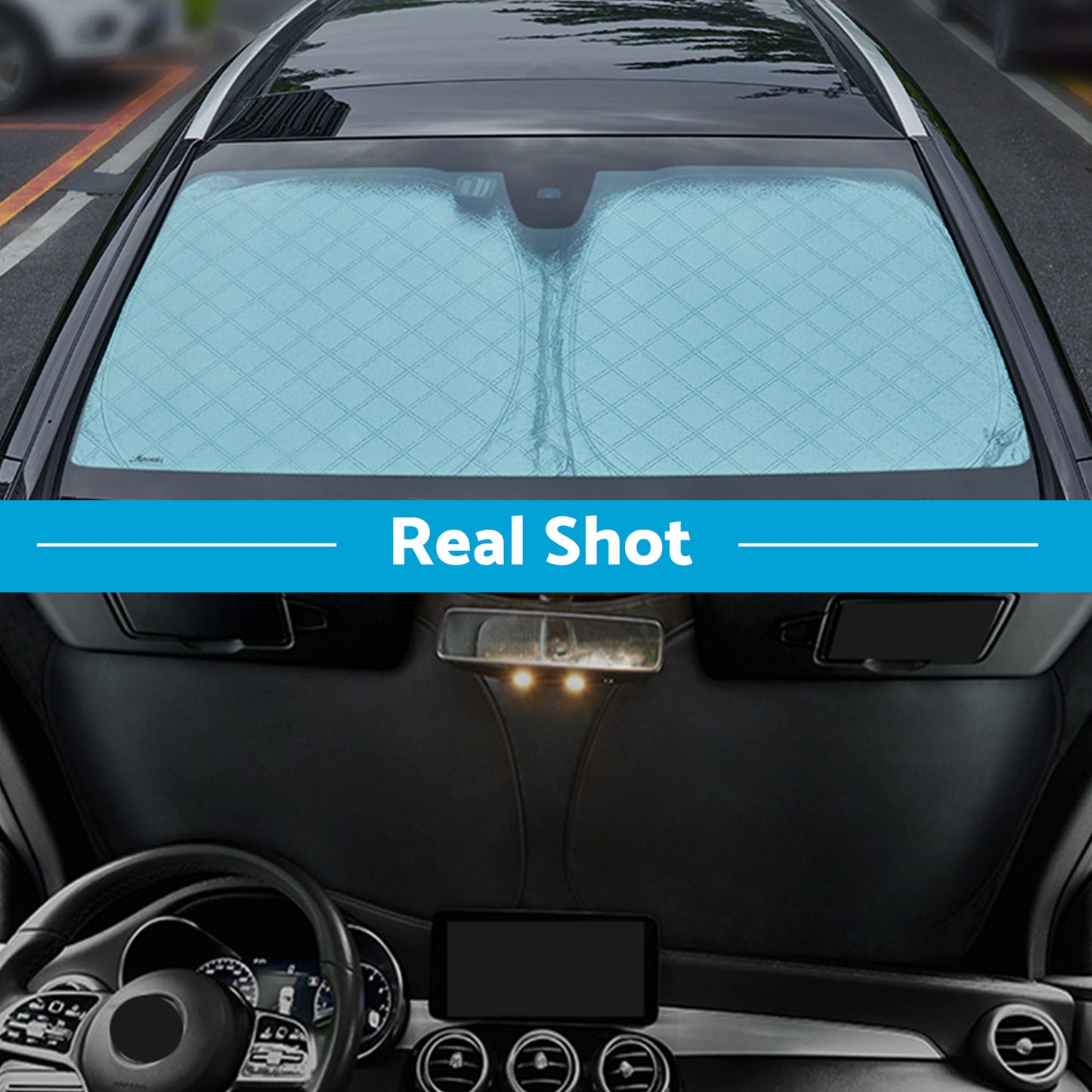 6 Layer Thick WindScreen SunShade Suitable For Peugeot 408 23-25 UV Protection