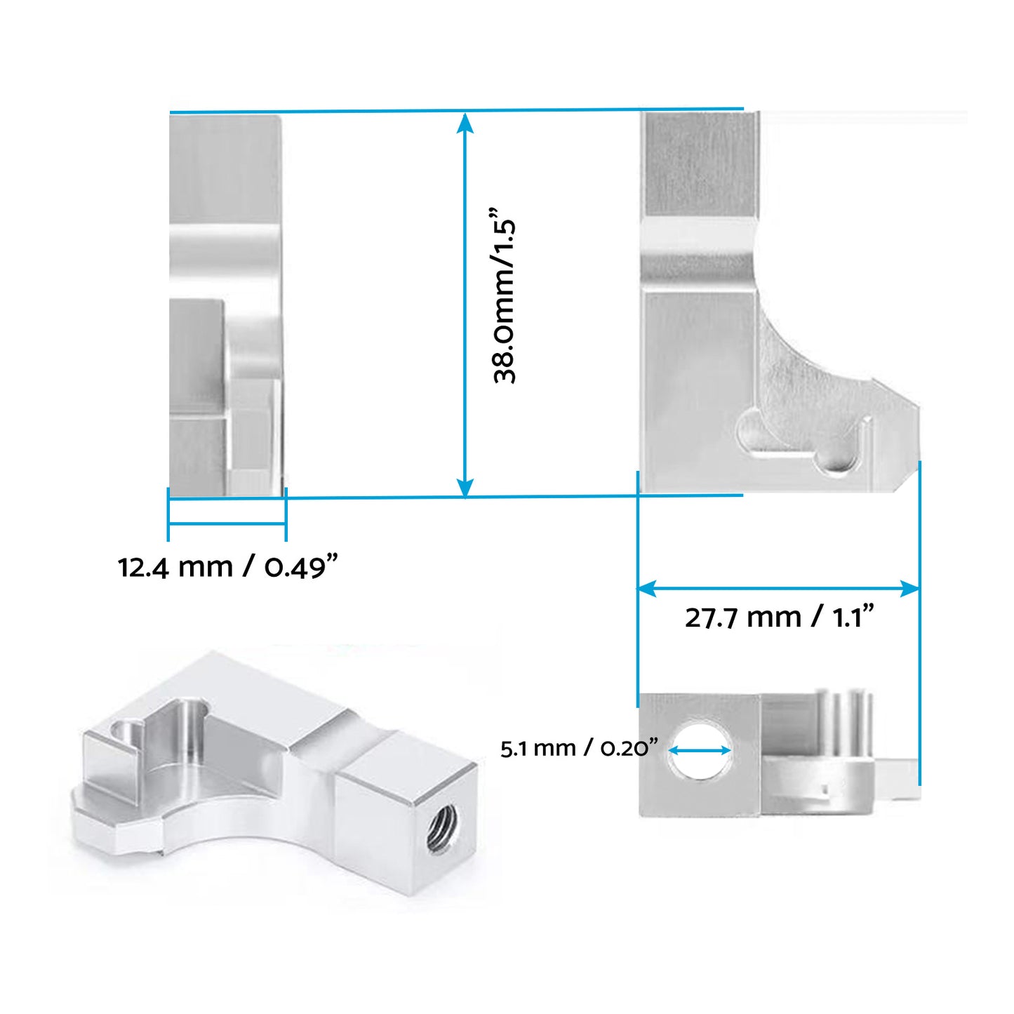 Intake Manifold Repair Bracket Kit Suitable For Audi / VW / Skoda / Seat 2.0 03L129711E