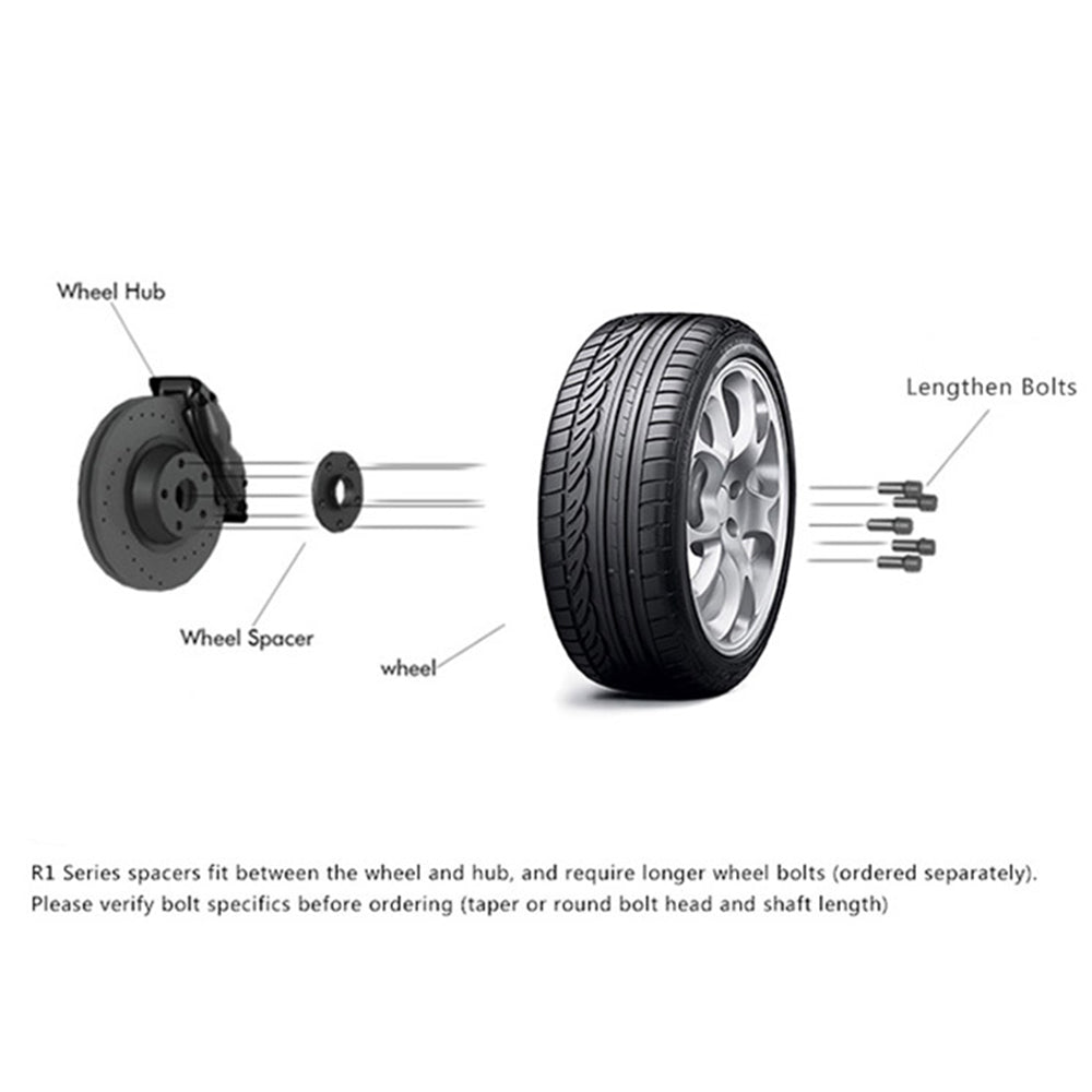 2PCS 10mm  Wheel Spacers Suitable For 6061-T6 Porsche Cayman Cayenne Panamera