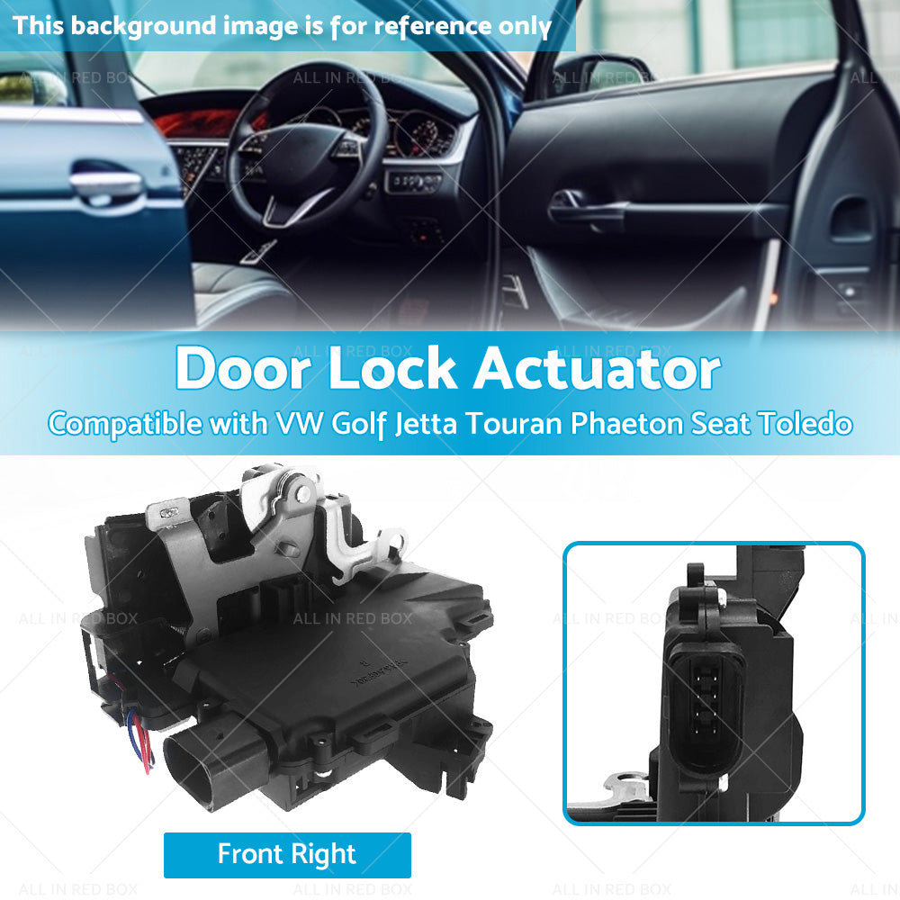 {{ Front Right Door Lock Actuator 3D2837016A Suitable for VW Golf Jetta Touareg }} - Buy Car Parts Online at {{ Kaka Auto Parts }}.
