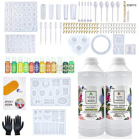 Epoxy Resin 1:1 AB Kit Craft Coating UV Color Pigment Paste Liquid Silicone Mold