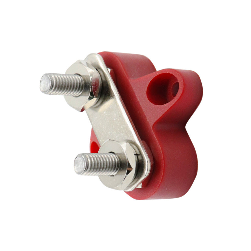 M6 Bus Bar Terminal Block Heavy Duty Red Dual Power Distribution Stud