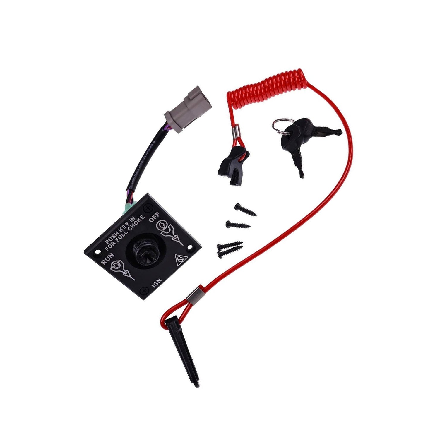 Ignition Key Switch Panel Suitable For Evinrude Johnson BRP OMC 176408 0176408