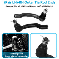 {{ 2x LHRH Outer Tie Rod Ends Suitable for Nissan Navara 2WD 4WD D40M Chassis VSK }} - Buy Car Parts Online at {{ Kaka Auto Parts }}.