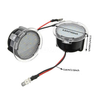 2X Under Mirror 6000K LED Light Puddle Lamps Suitable for Ford Ranger PX2 PX3