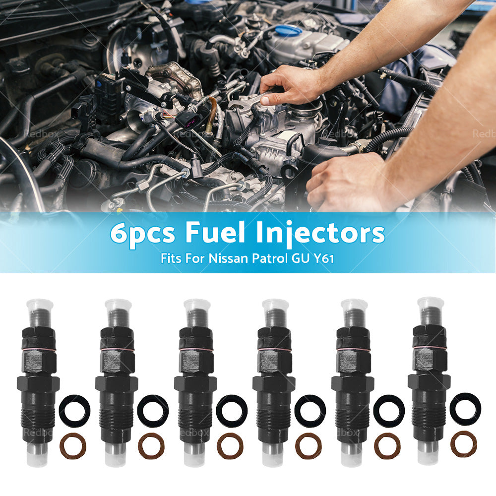 {{ 6PCS Diesel Fuel Injectors Fits For Nissan Patrol GQ Y60 TD42 TD42T 1988-1997 }} - Buy Car Parts Online at {{ Kaka Auto Parts }}.