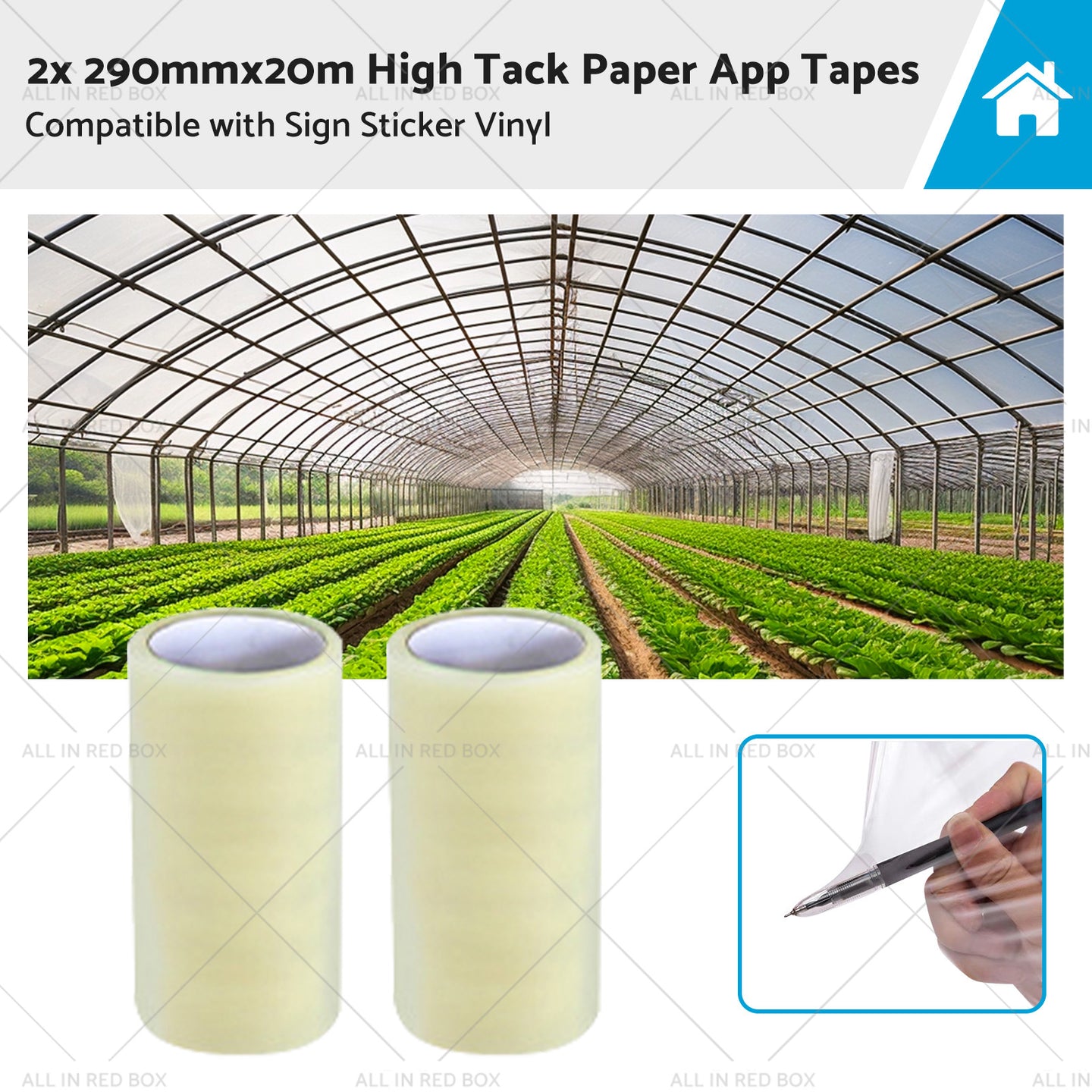 {{ 2x 290mmx20m High-Viscosity Paper Tapes Suitable for Sign Sticker Vinyl }} - Buy Car Parts Online at {{ Kaka Auto Parts }}.